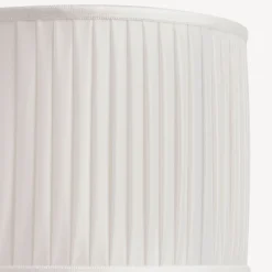 Lamps And Lampshades<Fornasetti Semi-Cylindrical Lampshade In Pleated Fabric White