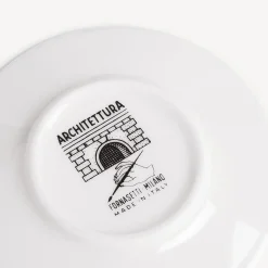 Tea And Coffee Sets<Fornasetti Set 6 Coffee Cups Architettura White/Black