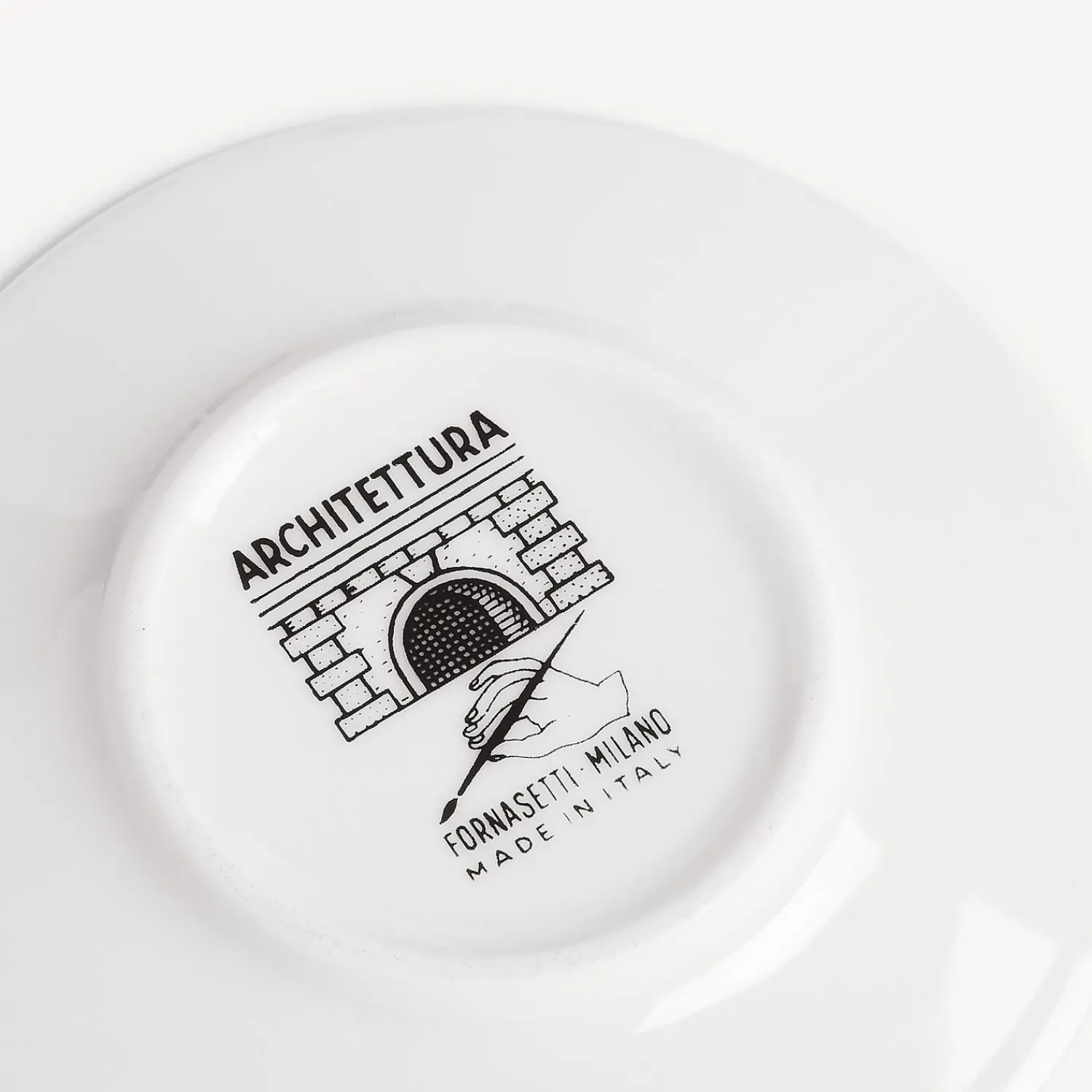 Tea And Coffee Sets<Fornasetti Set 6 Coffee Cups Architettura White/Black