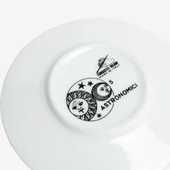Tea And Coffee Sets<Fornasetti Set 6 Coffee Cups Astronomici White/Black/Gold