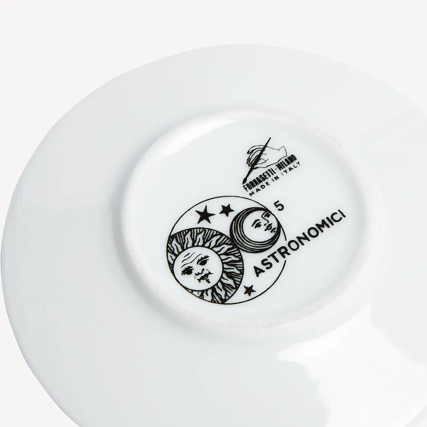 Tea And Coffee Sets<Fornasetti Set 6 Coffee Cups Astronomici White/Black/Gold