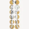 Decorative Plates<Fornasetti Set 12 Plates Adamo White/Black/Gold