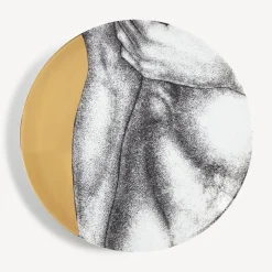 Decorative Plates<Fornasetti Set 12 Plates Adamo White/Black/Gold