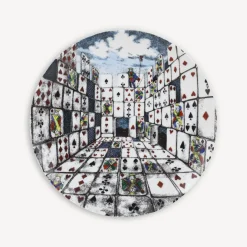 Decorative Plates<Fornasetti Set 12 Plates Citta Di Carte Multicolour