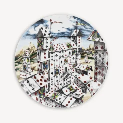 Decorative Plates<Fornasetti Set 12 Plates Citta Di Carte Multicolour