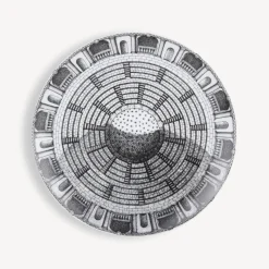 Decorative Plates<Fornasetti Set 6 Plates Cortili White/Black