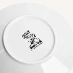 Tea And Coffee Sets<Fornasetti Set 6 Tea Cups High Fidelity White/Black