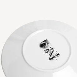 Tea And Coffee Sets<Fornasetti Set 6 Tea Cups Tema E Variazioni White/Black/Gold