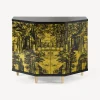 Cabinets<Fornasetti Small Cabinet Polyhedric Giardino Settecentesco Black/Yellow