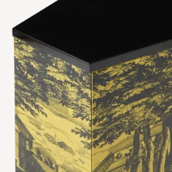 Cabinets<Fornasetti Small Cabinet Polyhedric Giardino Settecentesco Black/Yellow