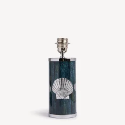Lamps And Lampshades<Fornasetti Small Lamp Giro Di Conchiglie Silver/Blue