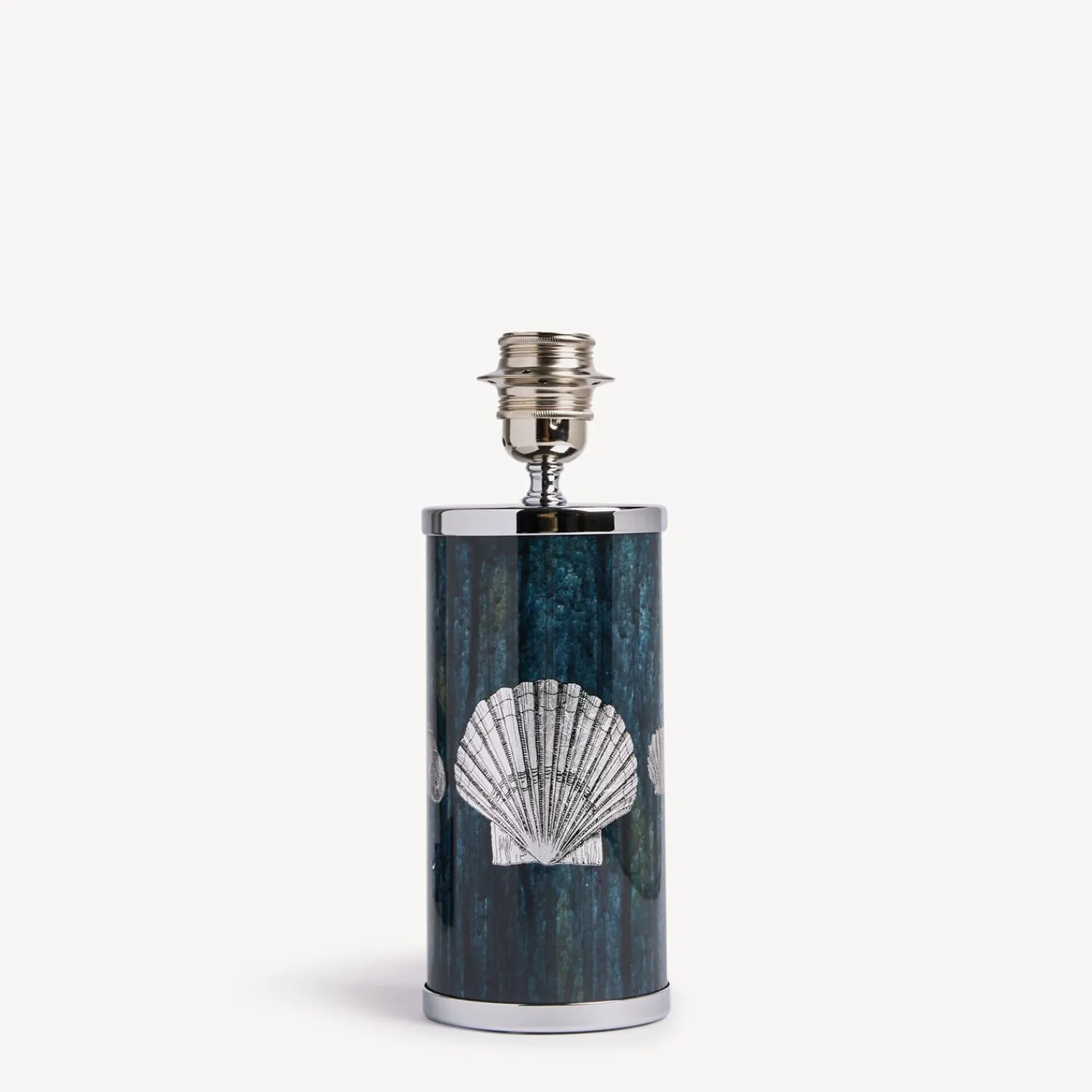 Lamps And Lampshades<Fornasetti Small Lamp Giro Di Conchiglie Silver/Blue