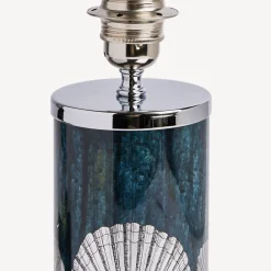 Lamps And Lampshades<Fornasetti Small Lamp Giro Di Conchiglie Silver/Blue