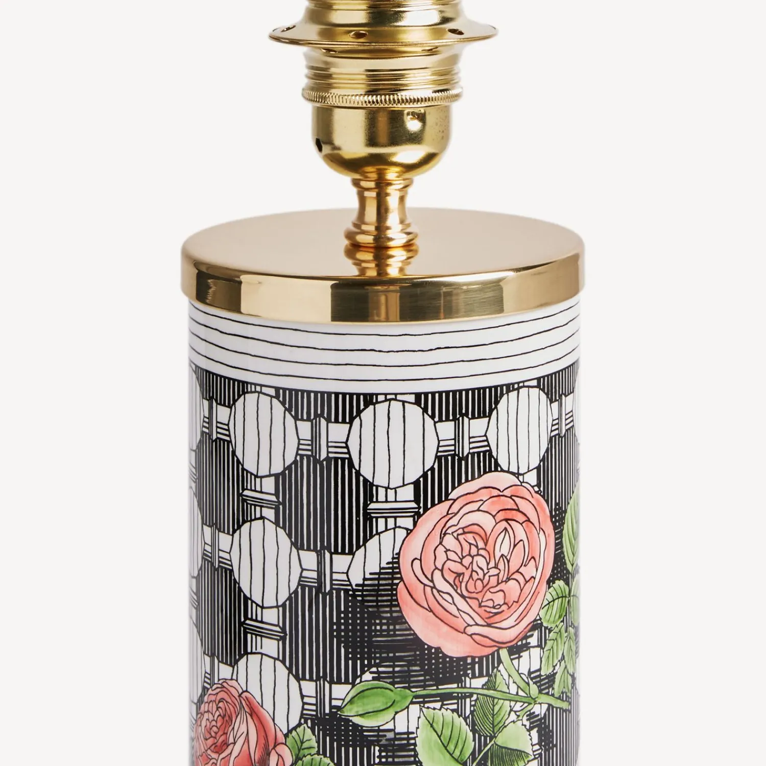 Lamps And Lampshades<Fornasetti Small Lamp Musciarabia Con Rose Multicolour