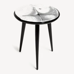 Stools<Fornasetti Stool Bee On My Back Colour White/Black