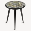 Stools<Fornasetti Stool Chiavi E Losanghe White/Black/Gold