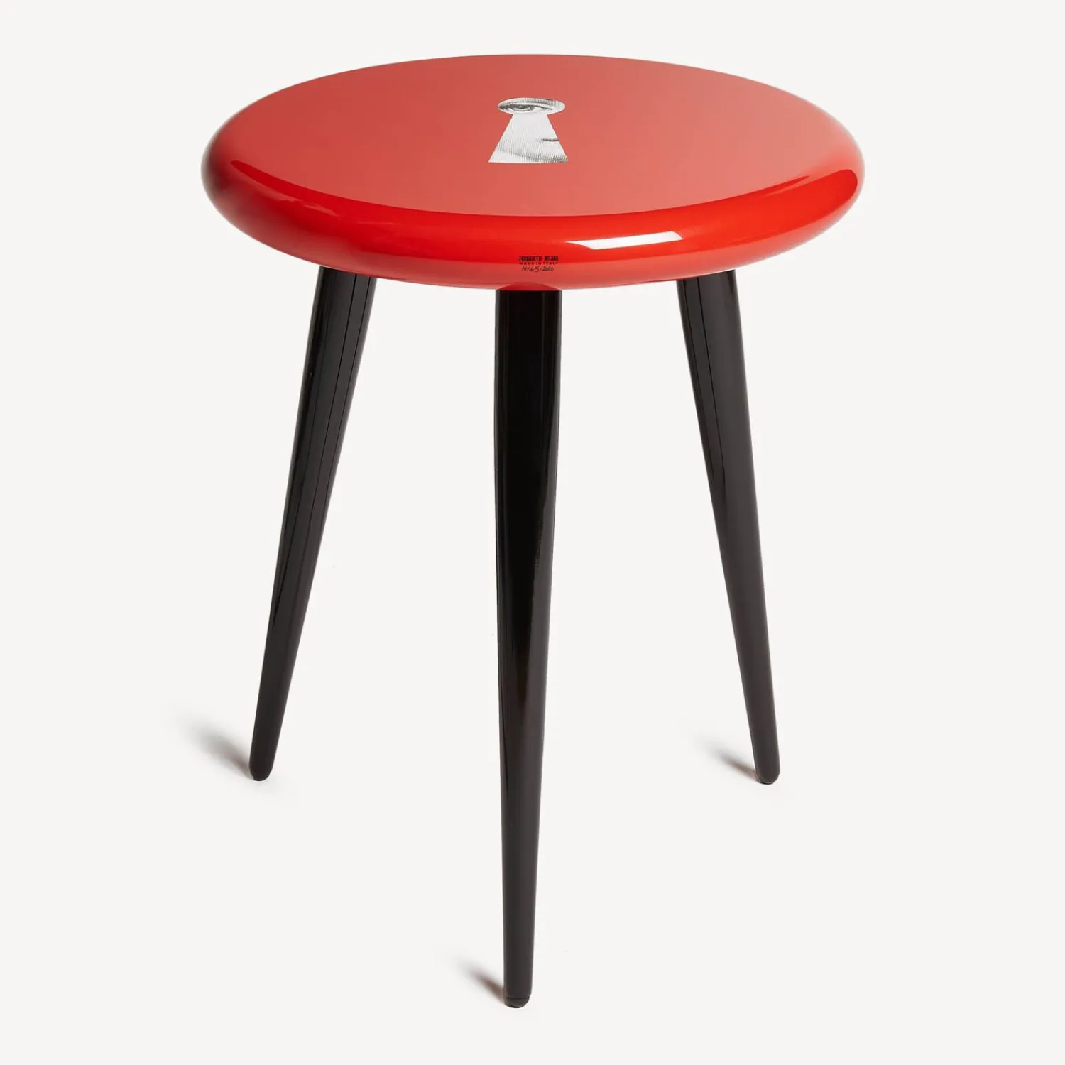 Stools<Fornasetti Stool Serratura White/Black/Red