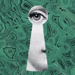 Stools<Fornasetti Stool Serratura Su Malachite Green/White/Black