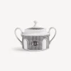 Tea And Coffee Sets<Fornasetti Sugar Bowl Facciata Quattrocentesca White/Black