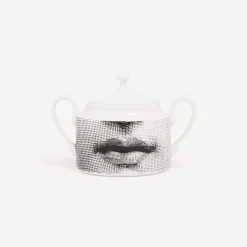 Tea And Coffee Sets<Fornasetti Sugar Bowl Tema E Variazioni White/Black