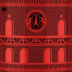 Storage Consoles<Fornasetti Tall Console Facciata Quattrocentesca Red/Black