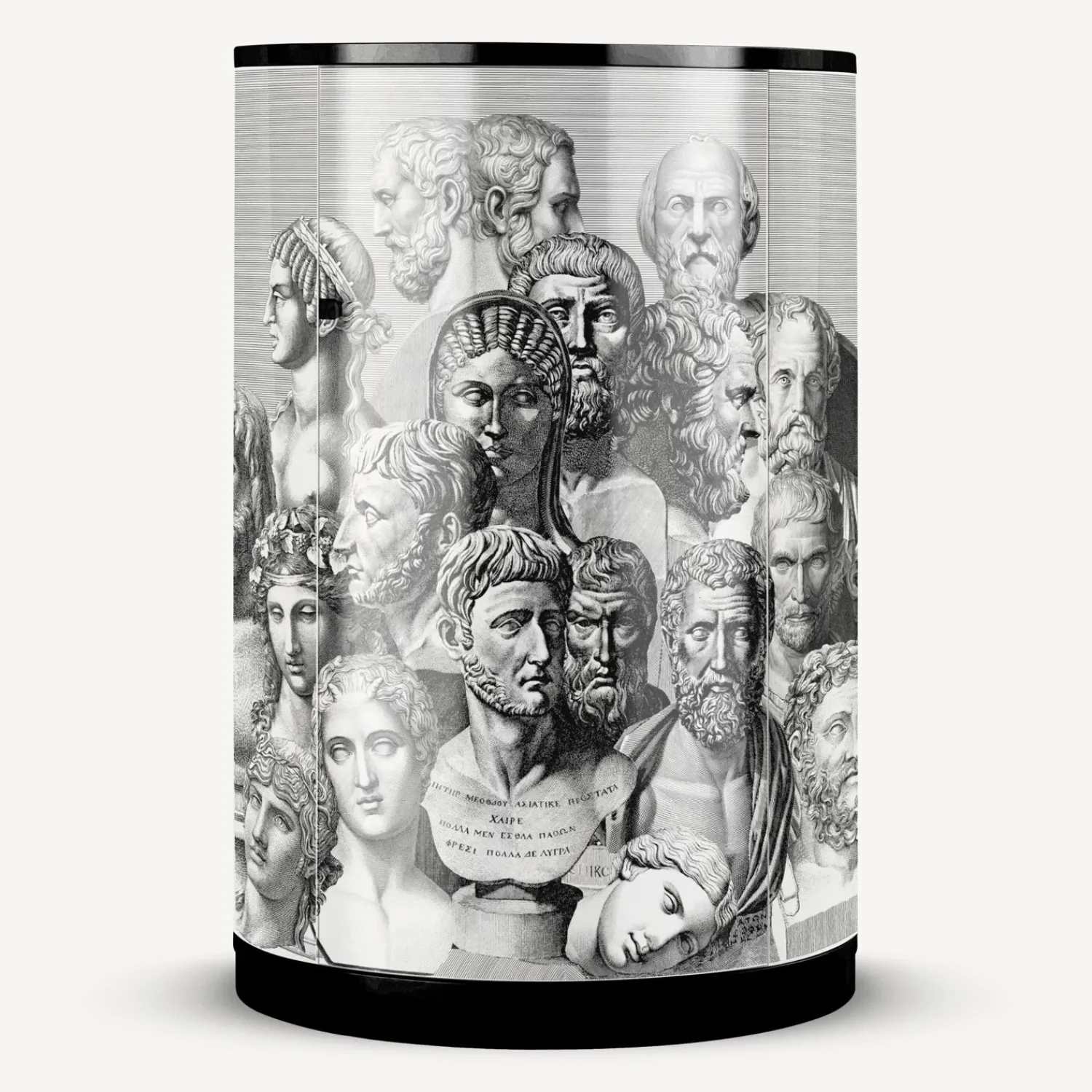 Storage Consoles<Fornasetti Tall Console Teste Antiche White/Black