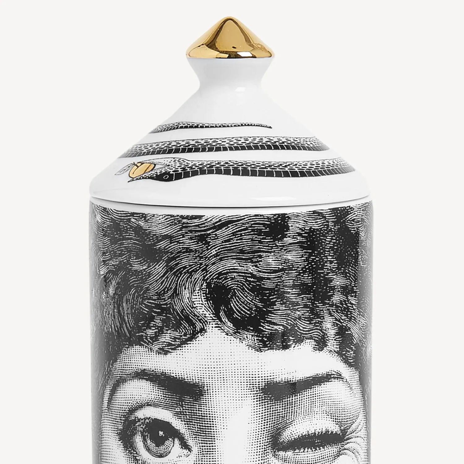 Room Spray<Fornasetti Talvolta Scented Room Spray - Mascherina Decor - Frutto Proibito Fragrance White/Black/Gold