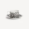 Tea And Coffee Sets<Fornasetti Tea Cup High Fidelity Fiorato White/Black