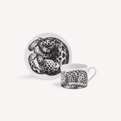 Tea And Coffee Sets<Fornasetti Tea Cup High Fidelity Leopardato Skin White/Black