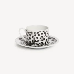 Tea And Coffee Sets<Fornasetti Tea Cup High Fidelity Pois White/Black