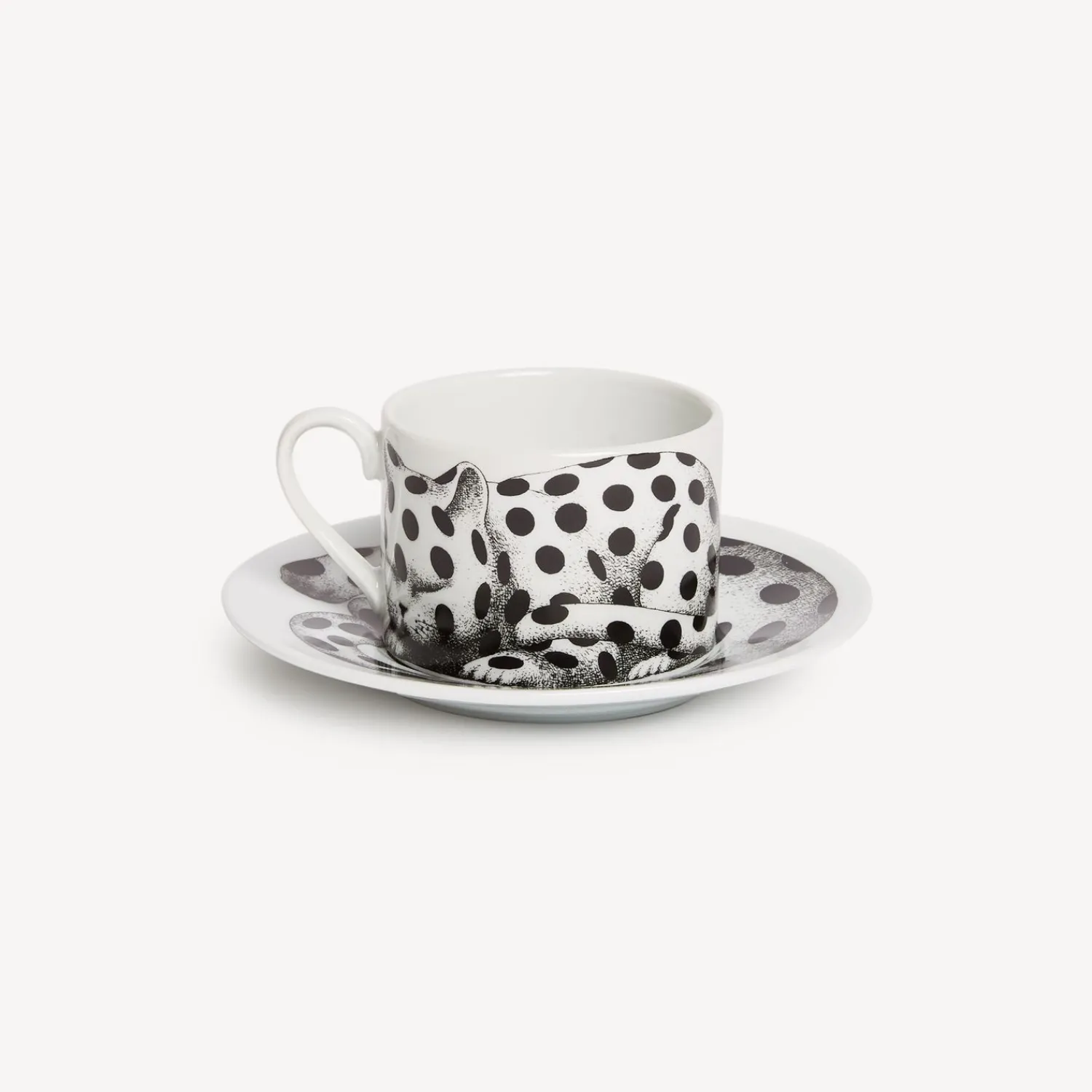 Tea And Coffee Sets<Fornasetti Tea Cup High Fidelity Pois White/Black