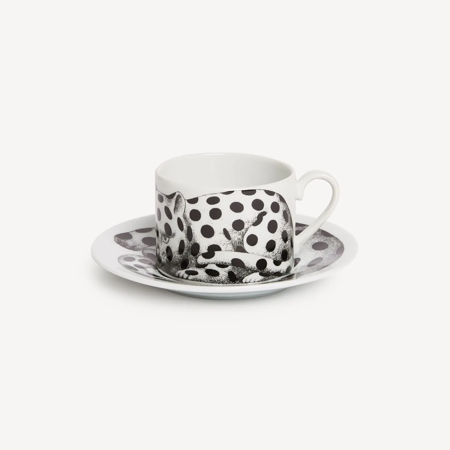 Tea And Coffee Sets<Fornasetti Tea Cup High Fidelity Pois White/Black