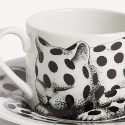 Tea And Coffee Sets<Fornasetti Tea Cup High Fidelity Pois White/Black