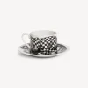 Tea And Coffee Sets<Fornasetti Tea Cup High Fidelity Quadretato White/Black