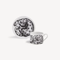 Tea And Coffee Sets<Fornasetti Tea Cup High Fidelity Stellato White/Black