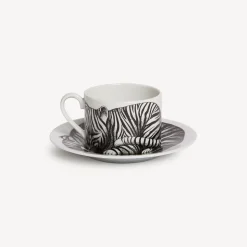 Tea And Coffee Sets<Fornasetti Tea Cup High Fidelity Tigrato White/Black