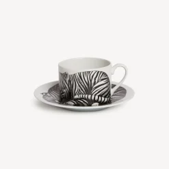 Tea And Coffee Sets<Fornasetti Tea Cup High Fidelity Tigrato White/Black