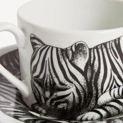 Tea And Coffee Sets<Fornasetti Tea Cup High Fidelity Tigrato White/Black