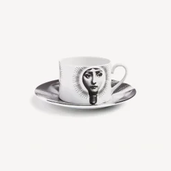 Tea And Coffee Sets<Fornasetti Tea Cup Tema E Variazioni Lampadina White/Black