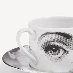 Tea And Coffee Sets<Fornasetti Tea Cup Tema E Variazioni L'Antipatico White/Black