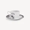 Tea And Coffee Sets<Fornasetti Tea Cup Tema E Variazioni Mano White/Black