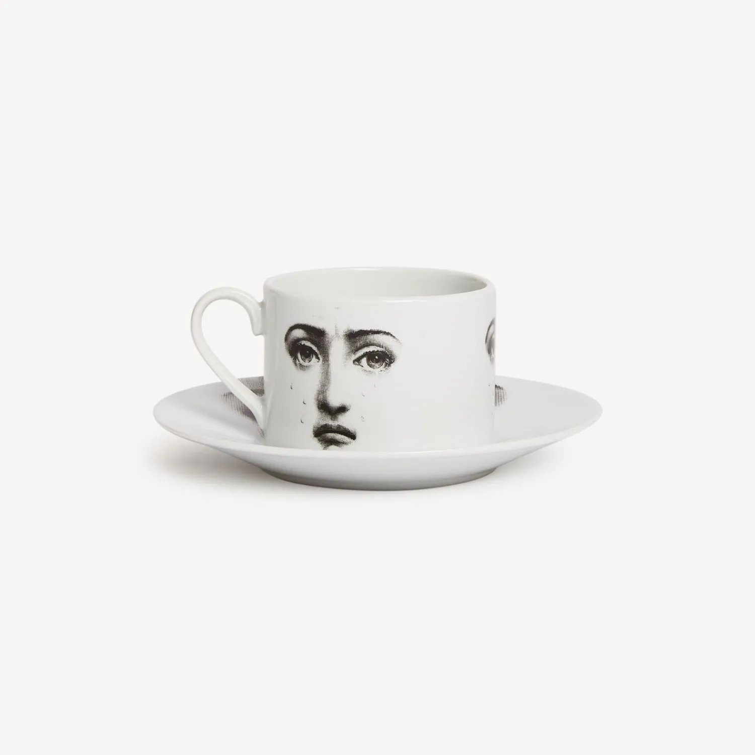 Tea And Coffee Sets<Fornasetti Tea Cup Tema E Variazioni Il Fumo Fa Male White/Black