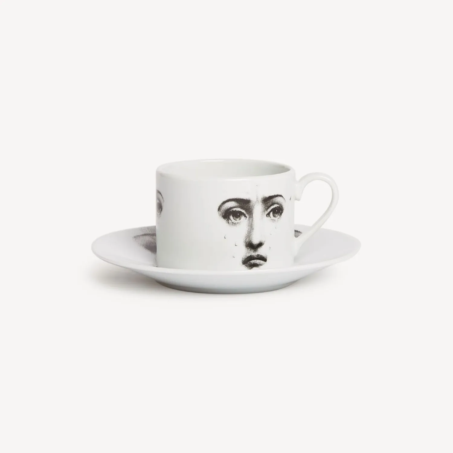 Tea And Coffee Sets<Fornasetti Tea Cup Tema E Variazioni Il Fumo Fa Male White/Black