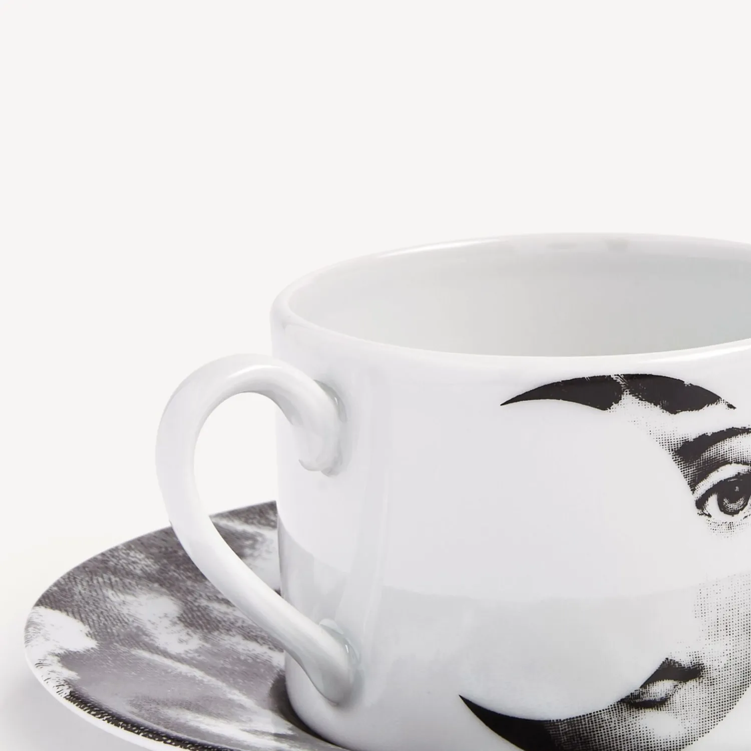 Tea And Coffee Sets<Fornasetti Tea Cup Tema E Variazioni Sole E Luna White/Black