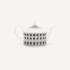 Tea And Coffee Sets<Fornasetti Teapot Architettura White/Black