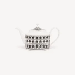 Tea And Coffee Sets<Fornasetti Teapot Architettura White/Black