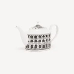 Tea And Coffee Sets<Fornasetti Teapot Architettura White/Black