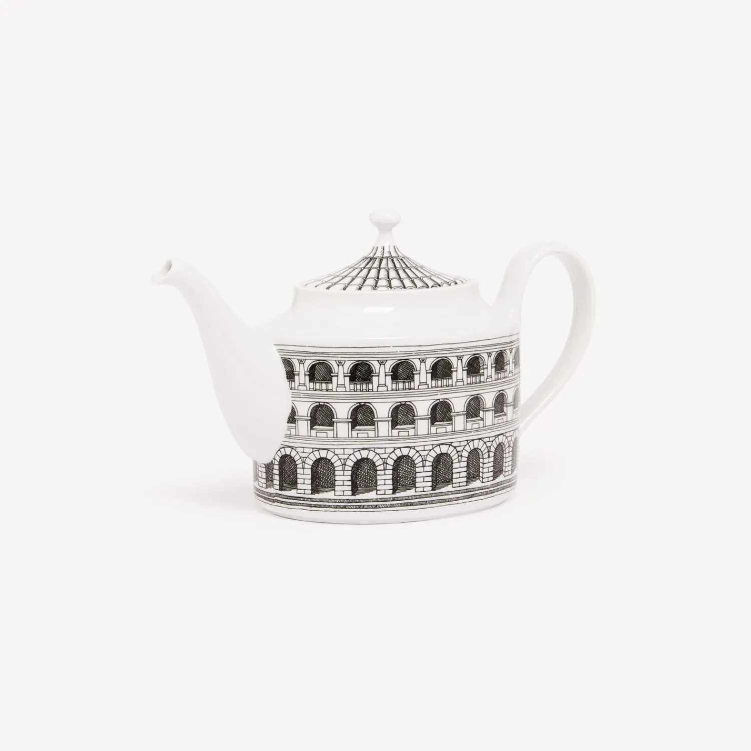 Tea And Coffee Sets<Fornasetti Teapot Architettura White/Black