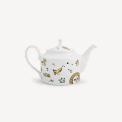 Tea And Coffee Sets<Fornasetti Teapot Astronomici White/Black/Gold