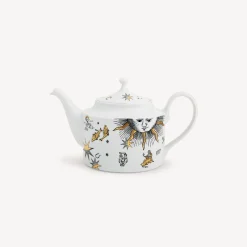 Tea And Coffee Sets<Fornasetti Teapot Astronomici White/Black/Gold